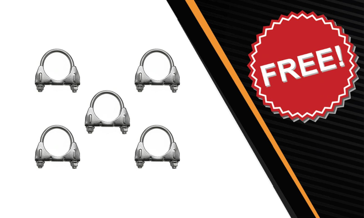 Northeastern Exhaust | Stainless Steel Resonator, Intermediate Pipe, Muffler, Tail Pipe Exhaust System Kit Compatible for Pontiac G6 2008-2010 3.5L | Saturn Aura 2008 3.5L | Free Clamps included