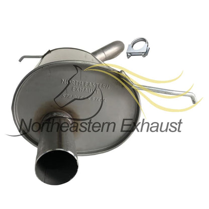 Northeastern Exhaust | Stainless Steel Resonator Muffler Exhaust System Kit Compatible for 2001-2010 Chrysler PT Cruiser 2.4L | Free Clamps and Sleeve Included | Automotive Replacement Part