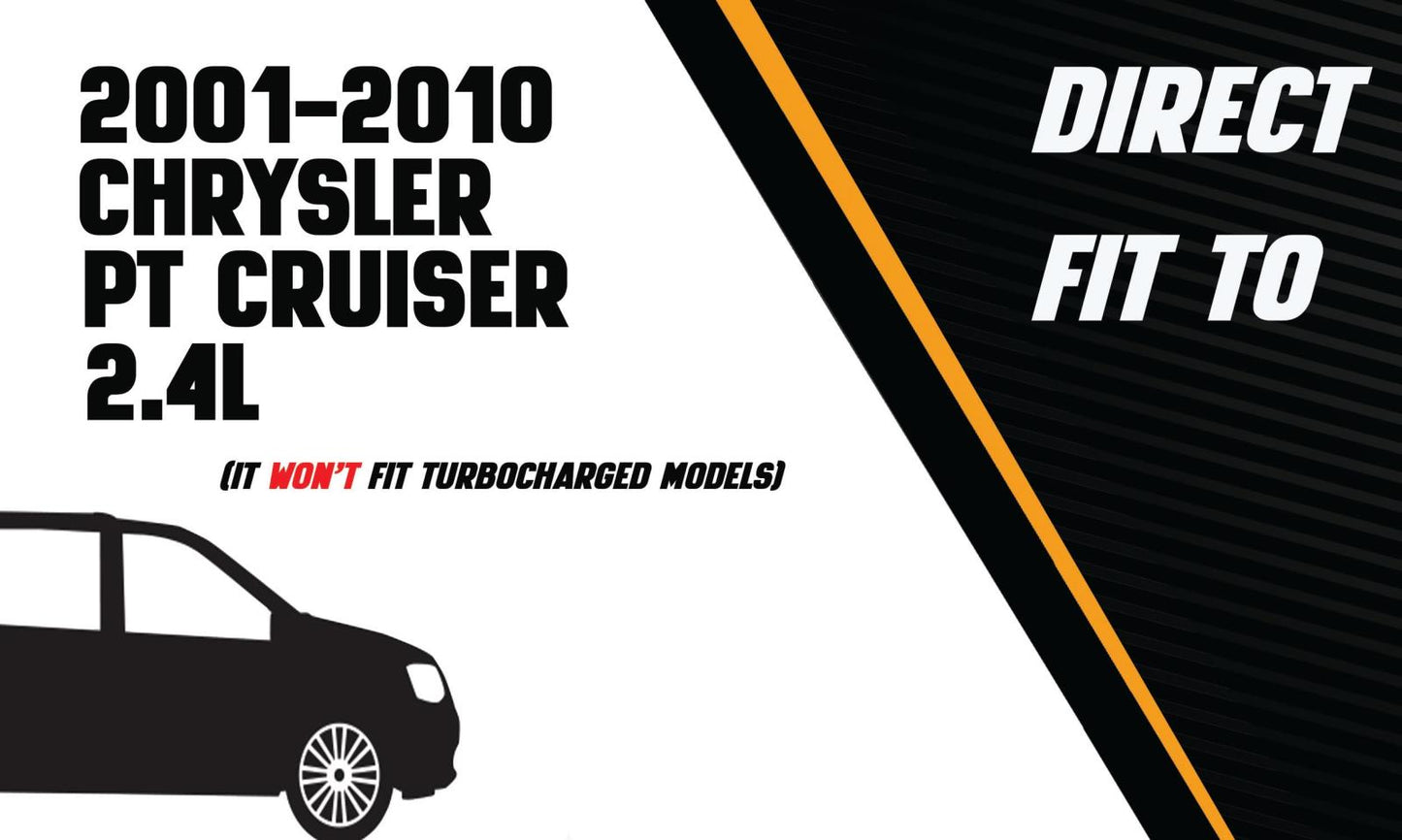 Northeastern Exhaust | Stainless Steel Resonator Muffler Exhaust System Kit Compatible for 2001-2010 Chrysler PT Cruiser 2.4L | Free Clamps and Sleeve Included | Automotive Replacement Part