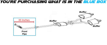 2005-2009 Audi A4 Quattro 2.0L Front Exhaust Pipe