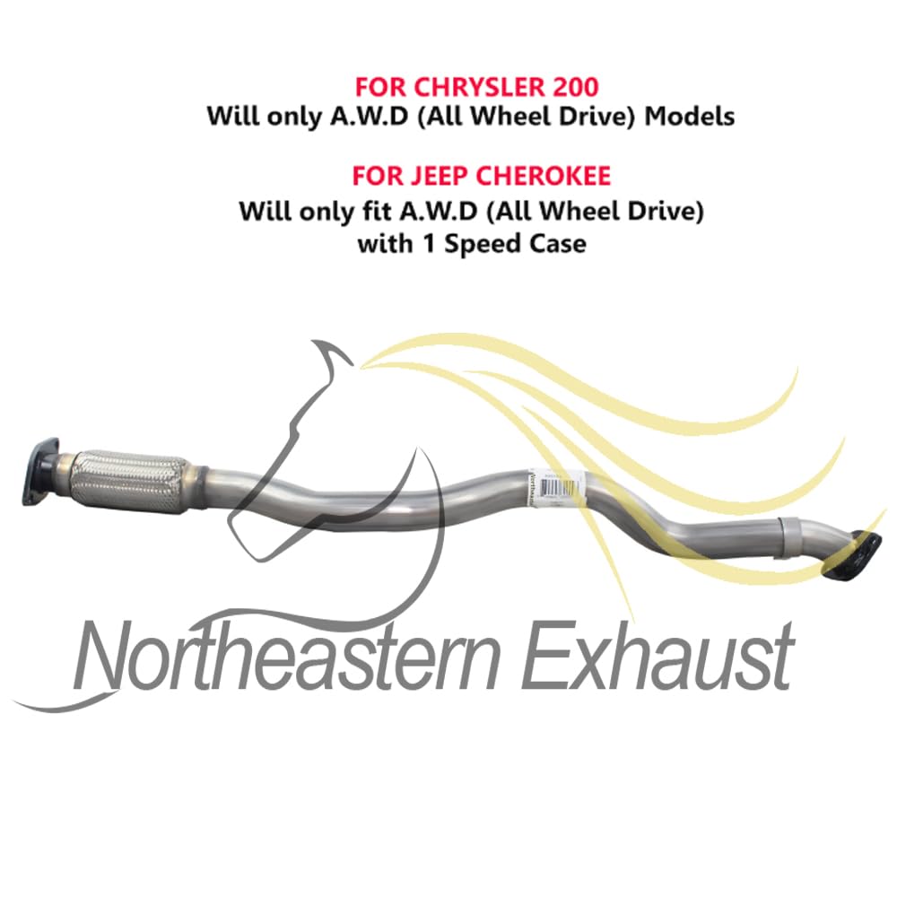 2014-2018 Jeep Cherokee 3.2L | 2015-2017 Chrysler 200 3.6L A.W.D Exhaust Front Pipe