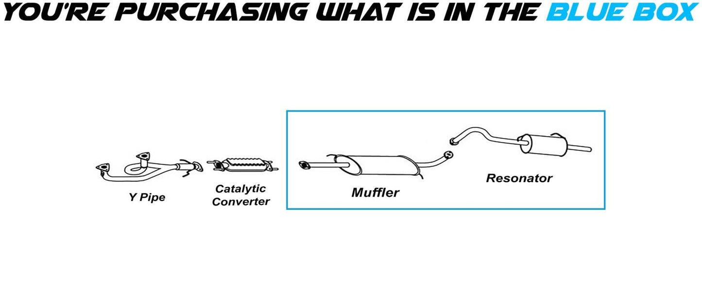 Northeastern Exhaust | Resonator Exhaust Muffler fits: 2000-2001 Mazda MPV 2.5L