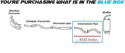 Exhaust Pipe for 2012-2017 Subaru Impreza, Crosstrek and XV Crosstrek 2.0L