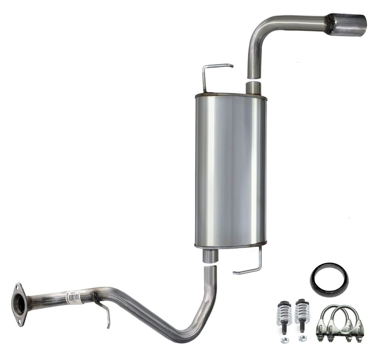 Exhaust Pipe, Muffler and Tail Pipe for 2003-2005 Toyota Matrix and Pontiac Vibe 1.8L