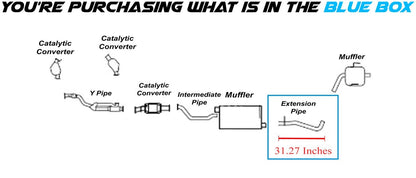 2009-2017 Chevrolet Traverse | 2015-2016 GMC Acadia | 2007-2010 Saturn Outlook 3.6L Exhaust Pipe