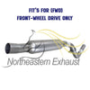 2014-2018 Jeep Cherokee 2.4L 3.2L Exhaust Resonator Pipe | FWD Only