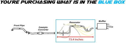 1995-1999 Chevrolet Monte Carlo | 1995-2001  Chevrolet Lumina 3.1L Exhaust Resonator