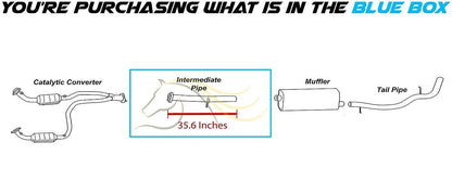 Exhaust Intermediate Pipe for 2002-2006 Chevrolet Avalanche 1500 5.3L and 2006 GMC Yukon 4.8L 5.3L