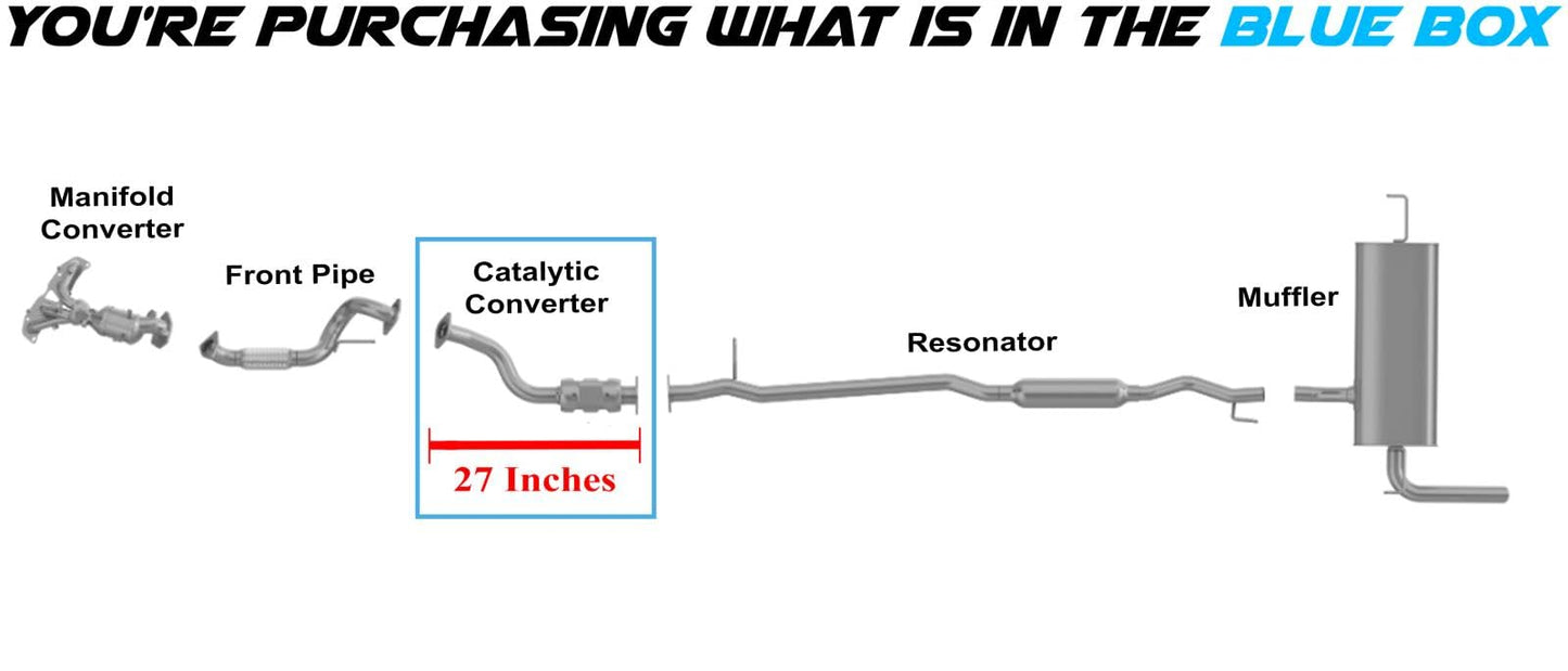 Rear Catalytic Converter for 2008-2013 Nissan Rogue | 2014-2015 Nissan Rogue Select | 2.5L