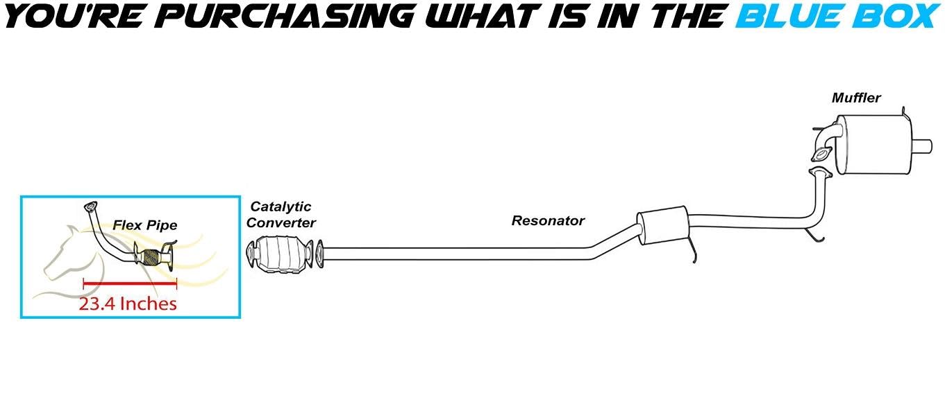 1998-2002 Honda Accord 2.3L Exhaust Pipe