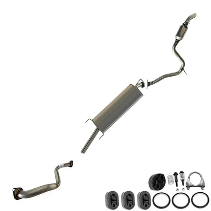 Exhaust Front Pipe, Muffler & Tail Pipe for 2006-2008 Toyota RAV4  2.4L | 2009-2012 RAV4 2.5L