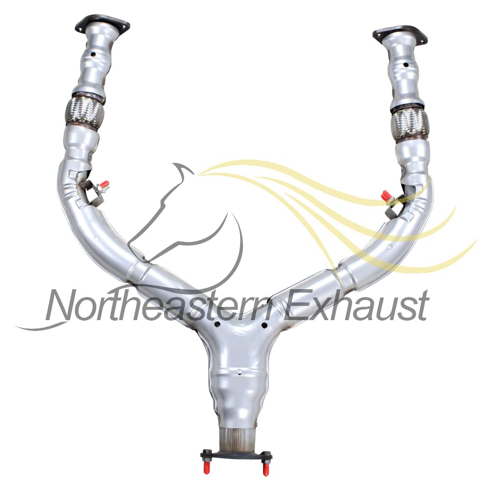 Northeastern Exhaust | Stainless Steel Exhaust Front Y Pipe Compatible for INFINITI | QX50 & QX70 2014-2017 3.7L | FX37 & EX37 2013 3.7L | Q60 2014-2015 3.7L | G37 2008-2013 3.7L | FX35 2009-2012  3.5L | EX35 2008-2012 3.5L | Free Gaskets Included