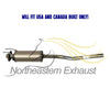 2001-2005 Honda Civic 1.7L Manifold Catalytic, Pipe, Resonator & Muffler Complete Exhaust System Kit