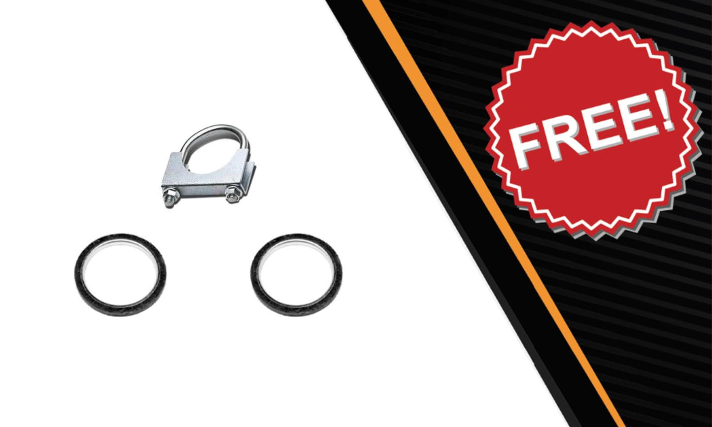 Northeastern Exhaust | Stainless Steel Resonator, Muffler Exhaust System Kit Compatible for Toyota Camry 2002-2006 3.0L| Lexus ES300 2002-2003 3.0L | Free Gaskets and Clamp Included