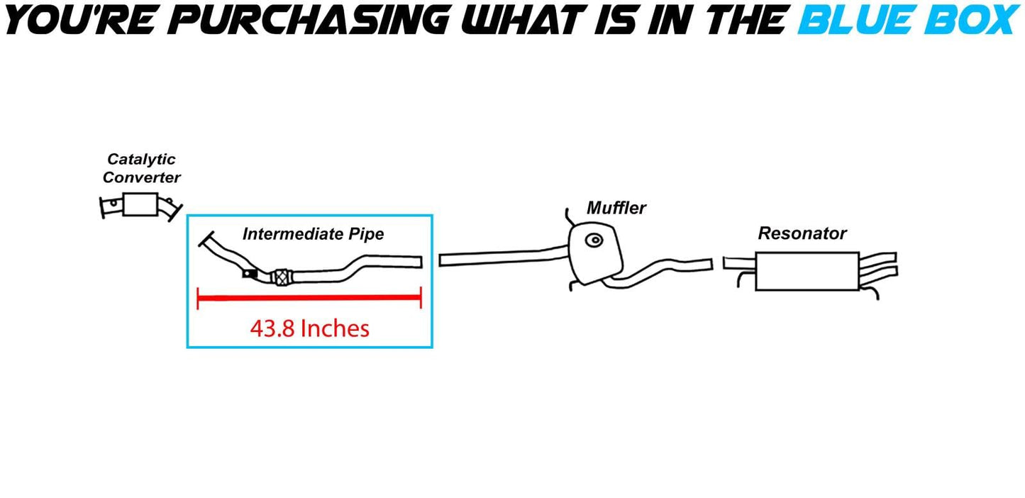 1998-2005 Volkswagen Passat 1.8L Front Flex Exhaust Pipe - FWD | For Manual Transmission