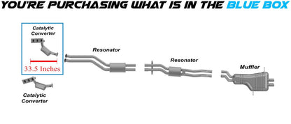 Driver-side Manifold Catalytic Converter for 2001-2006 BMW 325CI 2.5L & 330CI 3.0L | 2001-2005 325I &  325XI 2.5L, 330I 3.0L | 2004-2006 X3 2.5L 3.0L | 2003-2005 Z4 2.5L 3.0L