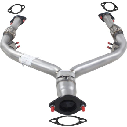 Northeastern Exhaust | Stainless Steel - Direct Fit Y Pipe with Flex Exhaust Part Compatible for INFINITI G25 / G35 / M35 / M35H / G37 / M37 / Q40 / Q70 2.5L, 3.5L & 3.7L 2006-2015 - Includes Gaskets