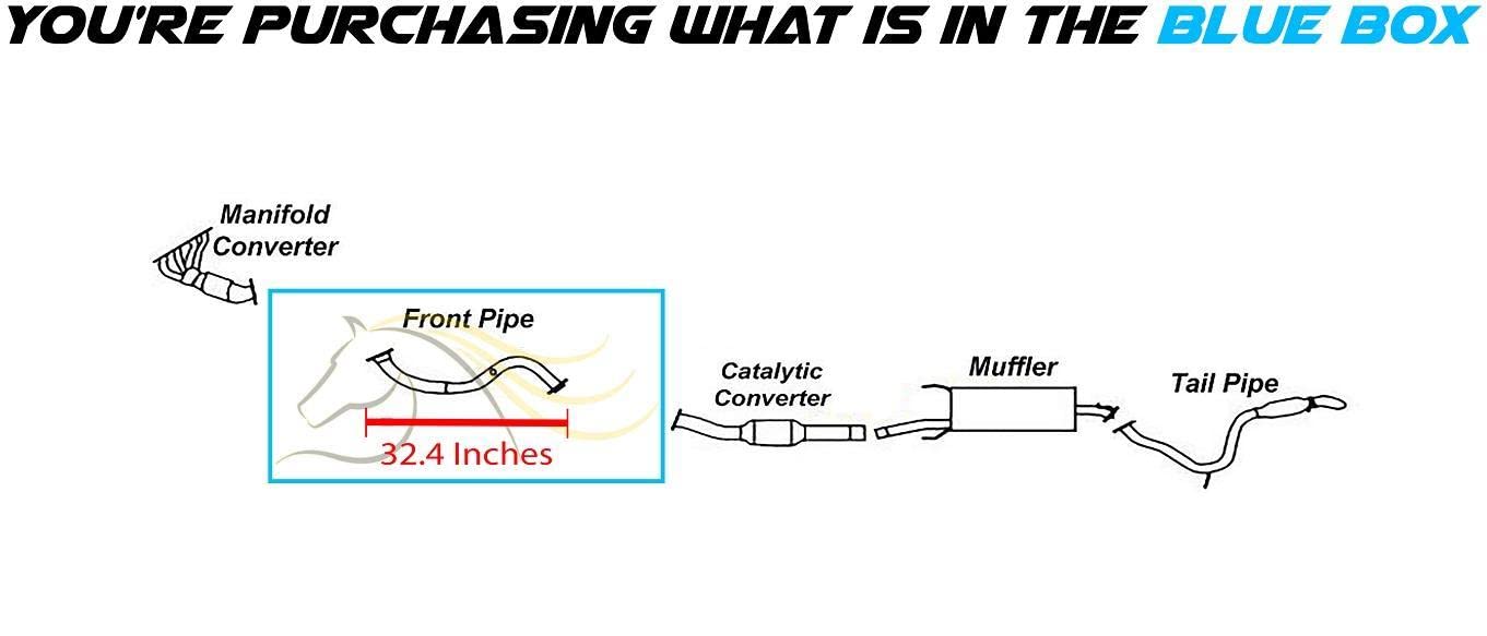 Front Exhaust Pipe for 2006-2008 Toyota Rav4 2.4L | 2009- 2012 Toyota Rav4 2.5L
