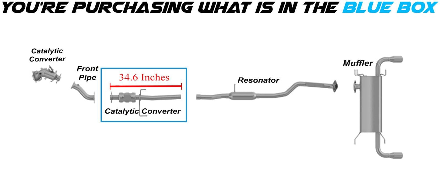 2010-2012 Mazda CX-7 2.3L Rear Catalytic Converter - EPA Approved