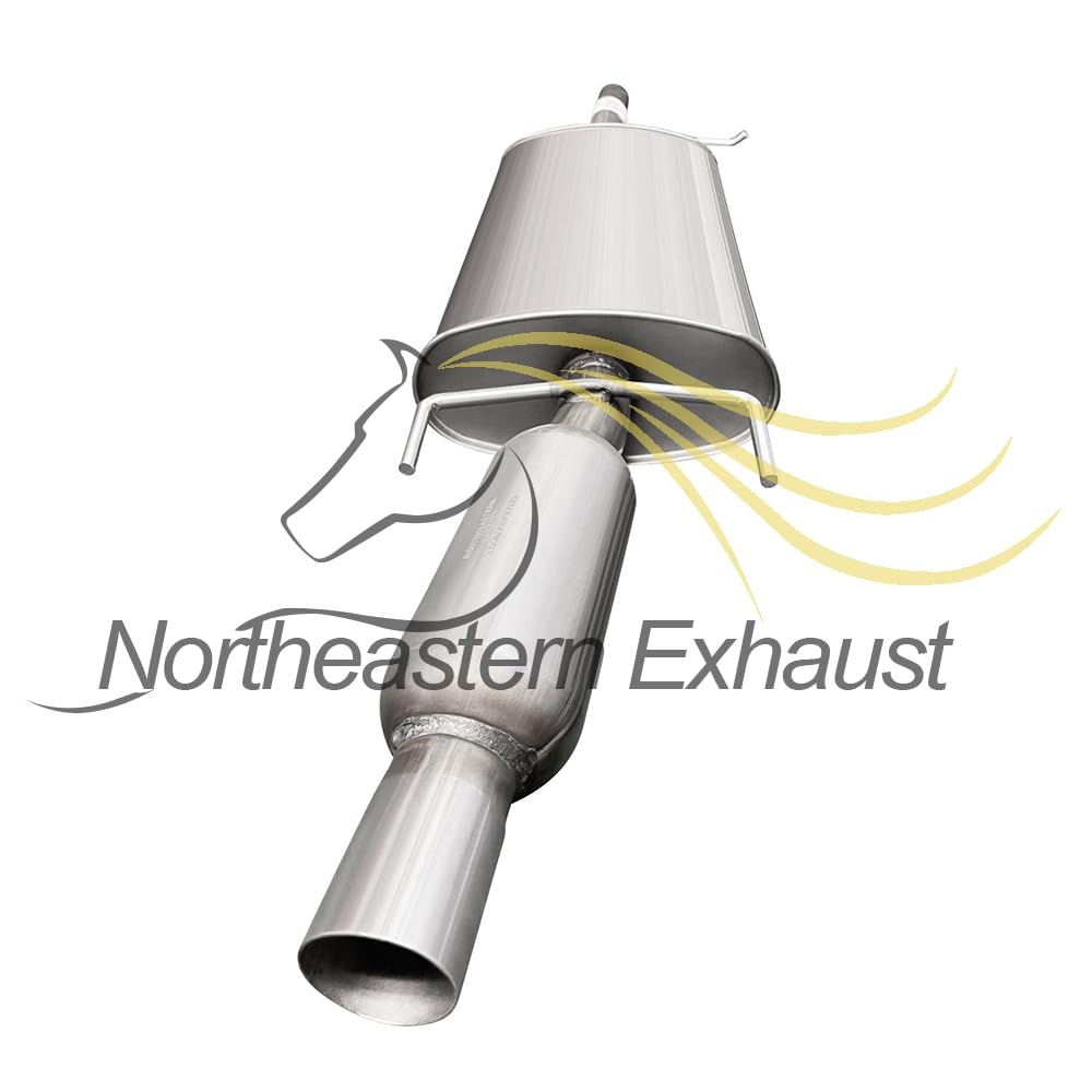 Northeastern Exhaust | Stainless Steel Exhaust Resonator Compatible for Ford Escape 2009-2012 | Mazda Tribute 2009-2011 | Mercury Mariner 2009-2011 3.0L 2.5L | Free Clamp and Gasket Included