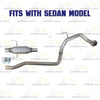 2007-2011 Toyota Yaris 1.5L Exhaust Resonator Pipe - For Sedan models only