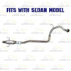 2007-2011 Toyota Yaris 1.5L Exhaust Resonator Pipe - For Sedan models only