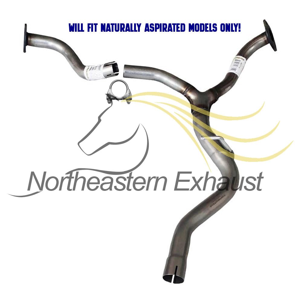 Northeastern Exhaust | Stainless Steel Resonator Y-Pipe & Pair of Muffler Exhaust System Kit Compatible for Subaru Outback 2006-2009 2.5L | Free Gaskets and Clamps Included