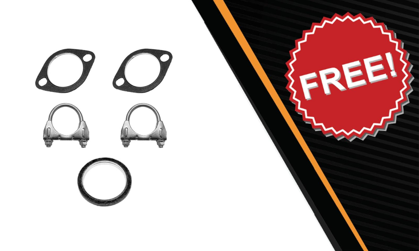 Northeastern Exhaust | Stainless Steel Resonator Y-Pipe & Pair of Muffler Exhaust System Kit Compatible for Subaru Outback 2006-2009 2.5L | Free Gaskets and Clamps Included