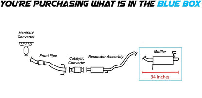 2010-2011 Kia Soul 2.0L Exhaust Muffler