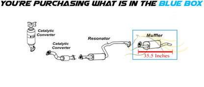 2010-2014 Honda Insight 1.3L Exhaust Muffler Assembly