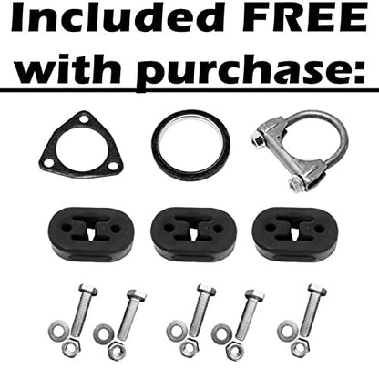 1992-1995 Honda Civic 1.5L 1.6L Exhaust Resonator Pipe Assembly