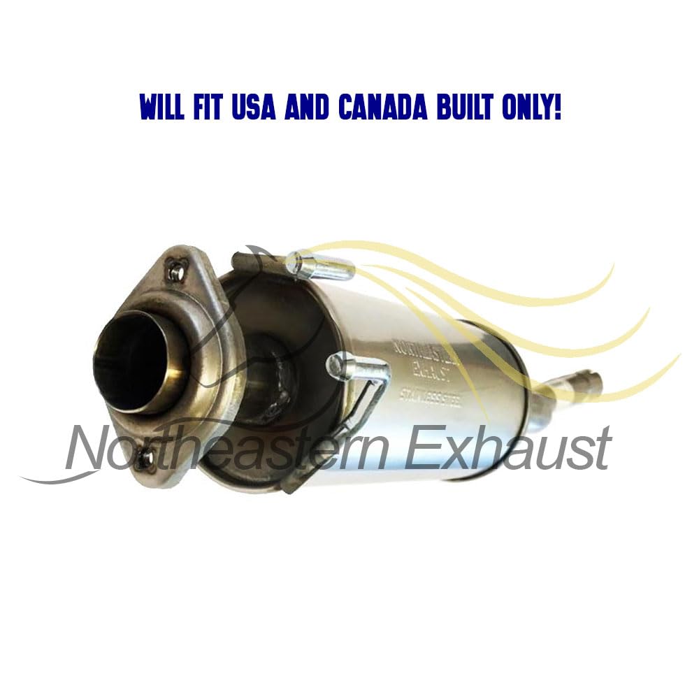 2001-2005 Honda Civic 1.7L Intermediate Pipe, Resonator and Muffler Exhaust
