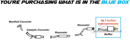 2006-2011 Honda Civic 2.0L Exhaust Muffler Assembly