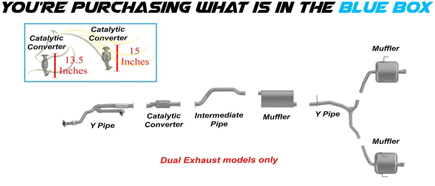 Catalytic Converters for 2007-2017 Acadia | Acadia Limited | Enclave | Traverse | Outlook | 3.6L