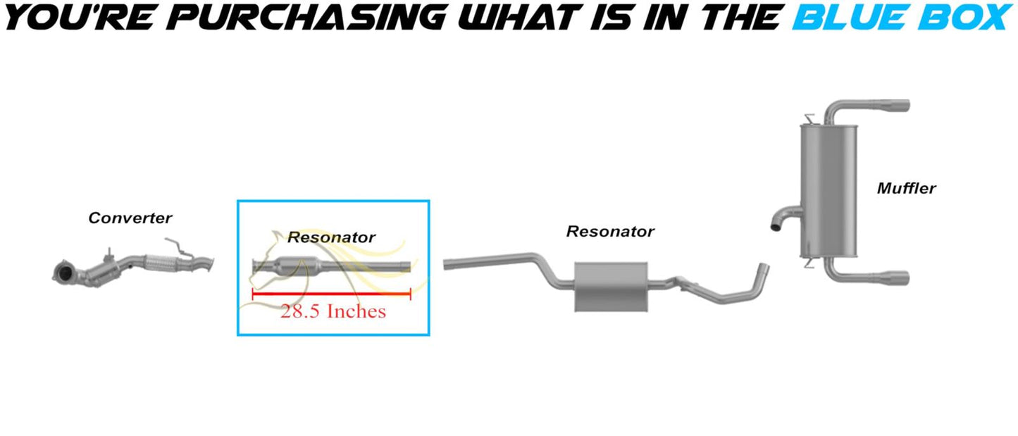 2013-2019 Ford Escape 2.5L 2.0L 1.6L 1.5L Exhaust Resonator Pipe Assembly