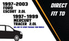 Exhaust Resonator Pipe for 1997-2003 Ford Escort and 1997-1999 Mercury Tracer 2.0L