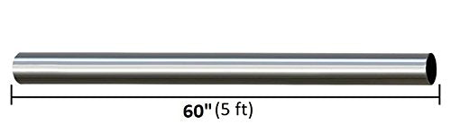 Stainless Steel Exhaust Straight Pipe 4" OD x 60" Long