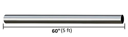 Stainless Steel Exhaust Straight Pipe 4" OD x 60" Long