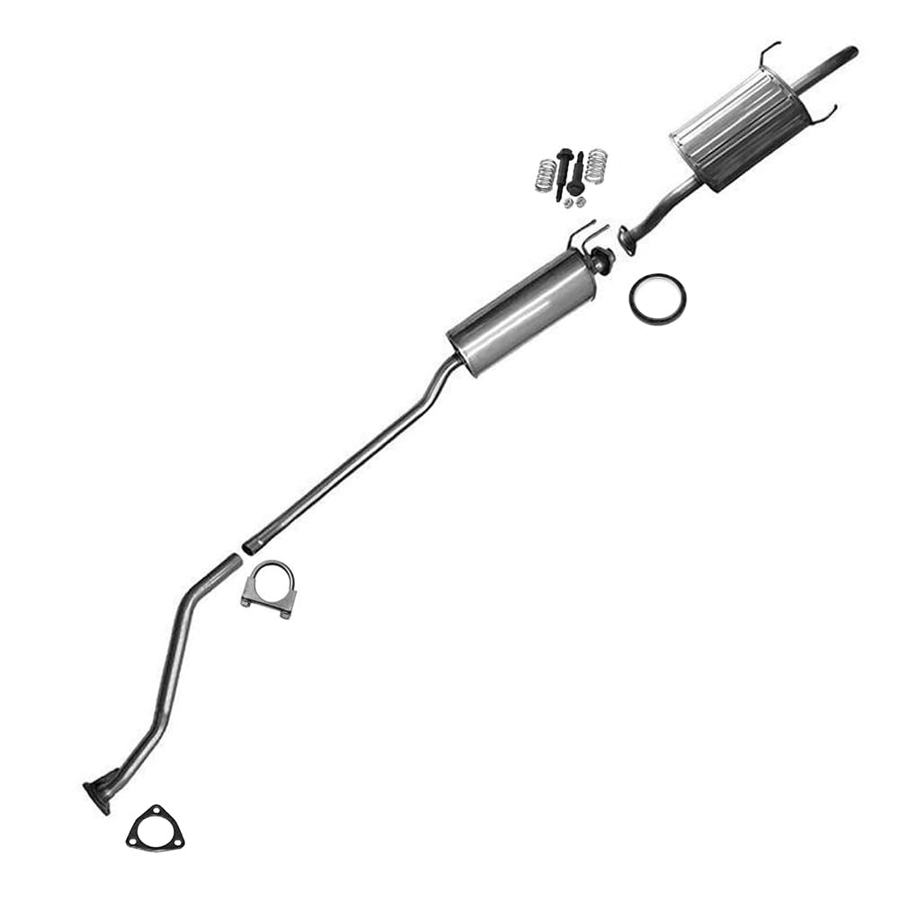 Resonator and Muffler Exhaust for 2001-2005 Honda Civic 1.7L and 2001-2003 Acura EL 1.7L