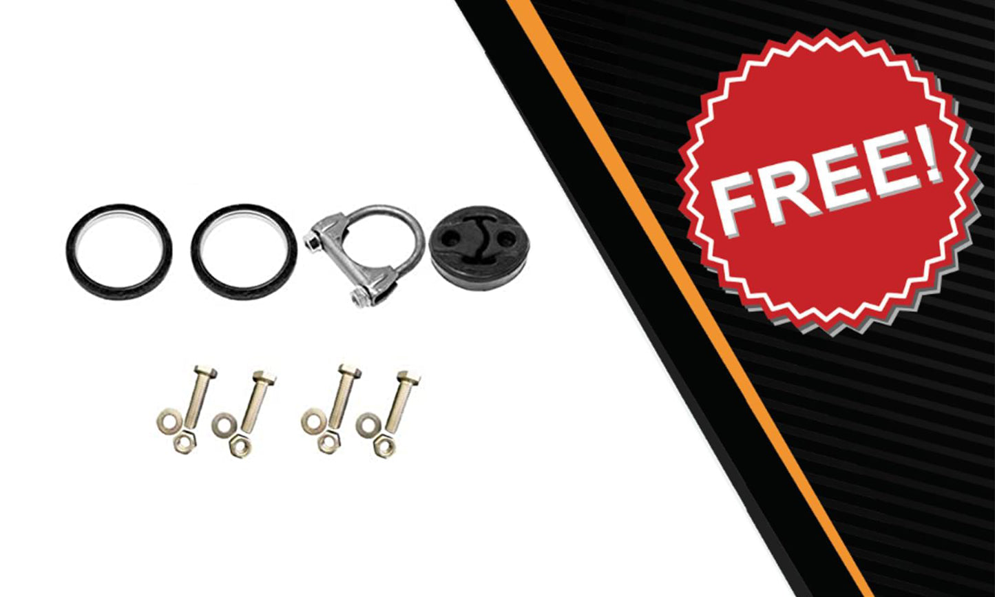 Northeastern Exhaust | Stainless Steel Resonator Exhaust Pipe Compatible for Toyota Camry 1997-2001 2.2L | Toyota Solara 1999-2001 2.2L |Toyota Solara 2002-2003 2.4L | Free Gaskets and Clamp Included