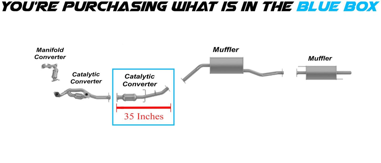 2001-2003 Toyota Sienna 3.0L Rear Catalytic Converter - EPA Approved