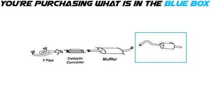 2000-2001 Mazda MPV 2.5L Exhaust Muffler