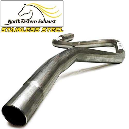 Northeastern Exhaust | Stainless Steel Resonator and Muffler Exhaust System Kit Compatible for Ford Escort 1997-2003 2.0L | Mercury Tracer 1997-1999 2.0L |Free Gasket and Clamps and Hangers and Bots & Nuts Included