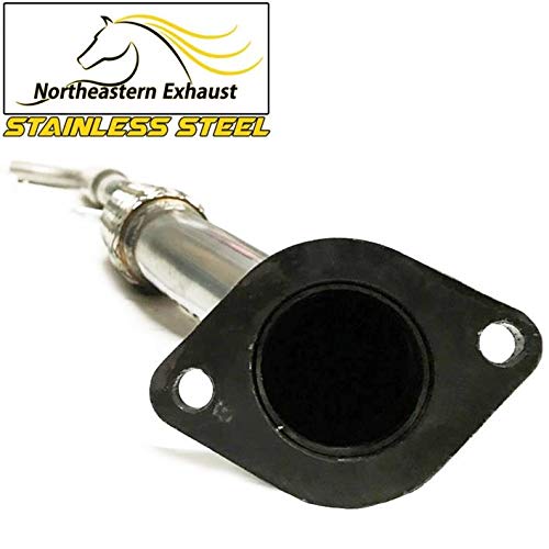 Northeastern Exhaust | Stainless Steel Resonator and Muffler Exhaust System Kit Compatible for Ford Escort 1997-2003 2.0L | Mercury Tracer 1997-1999 2.0L |Free Gasket and Clamps and Hangers and Bots & Nuts Included