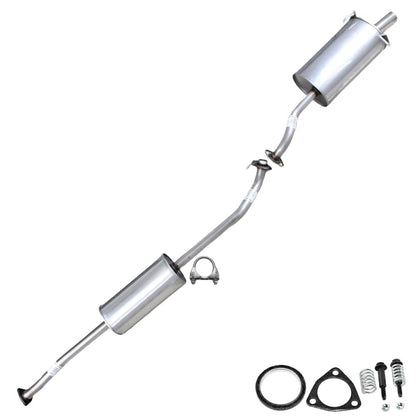 Northeastern Exhaust | Stainless Steel Resonator Pipe & Muffler Exhaust System Kit Compatible for Honda CR-V 2007-2009 2.4L | Free Gaskets, Clamp and Spring Bolt Kit Included | Automotive Replacement Part