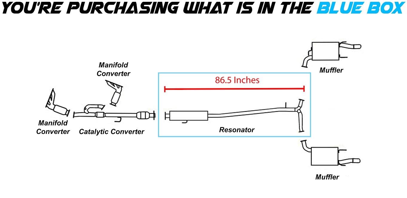 2005-2012 Toyota Avalon 3.5L Exhaust Resonator Pipe