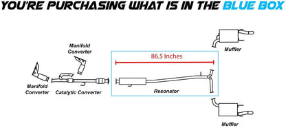 2005-2012 Toyota Avalon 3.5L Exhaust Resonator Pipe