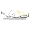 2007-2008 Honda Fit 1.5L Resonator and Muffler Exhaust
