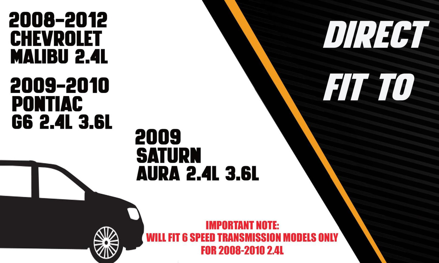 2008-2012 Malibu 2.4L| 2009 Pontiac G6 3.6L and 2010 G6 2.4L| 2009 Saturn Aura 2.4L 3.6L Exhaust Front Flex Pipe