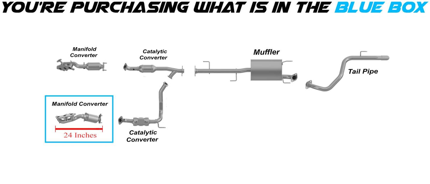 Manifold Catalytic for 2013-2024 Toyota 4Runner and 2013-2014 Fj Cruiser 4.0L